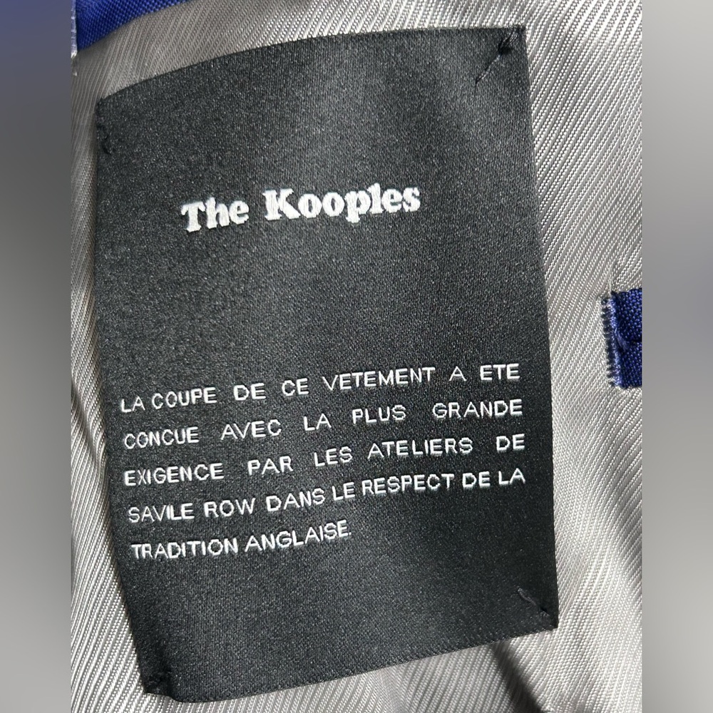 THE KOOPLES - Marine Officer Slim Fit Blazer in Navy - size 34 - Picture 13 of 13